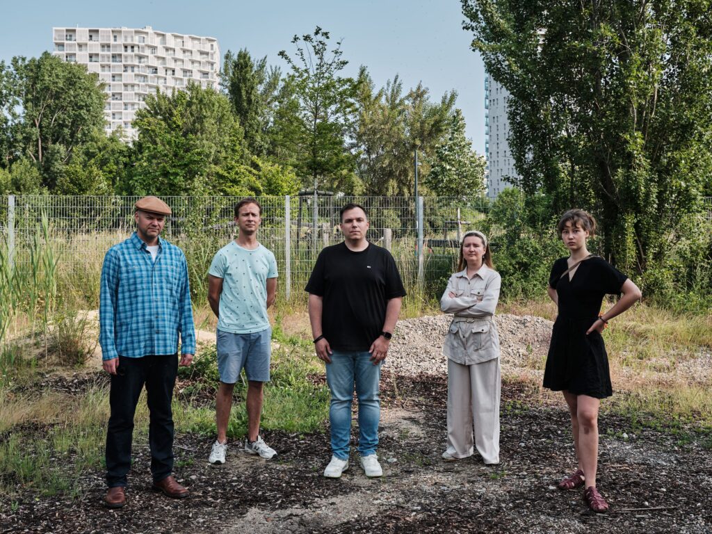 Anrainerinnen und Anrainer des Nordbahnviertels protestieren gegen einen neuen Mistplatz an der Freien Mitte.
