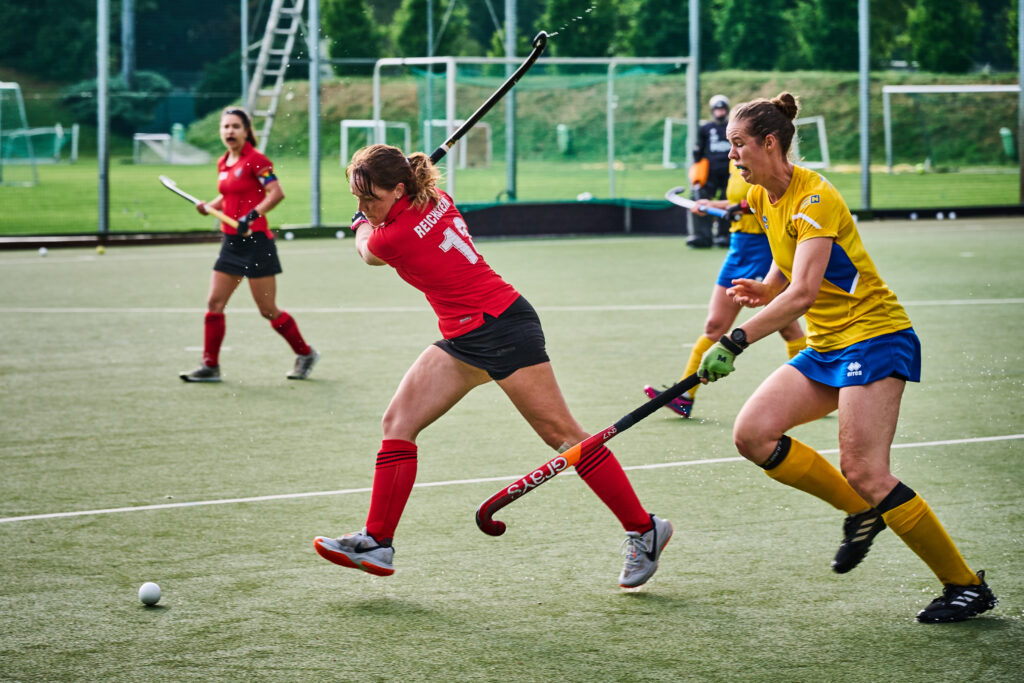 Ein Hockey-Match auf dem WAC-Platz im Wiener Prater.