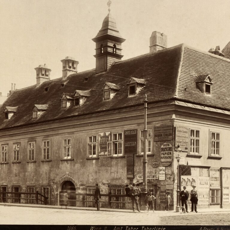 Das alte Mauthaus Am Tabor im Jahr 1902