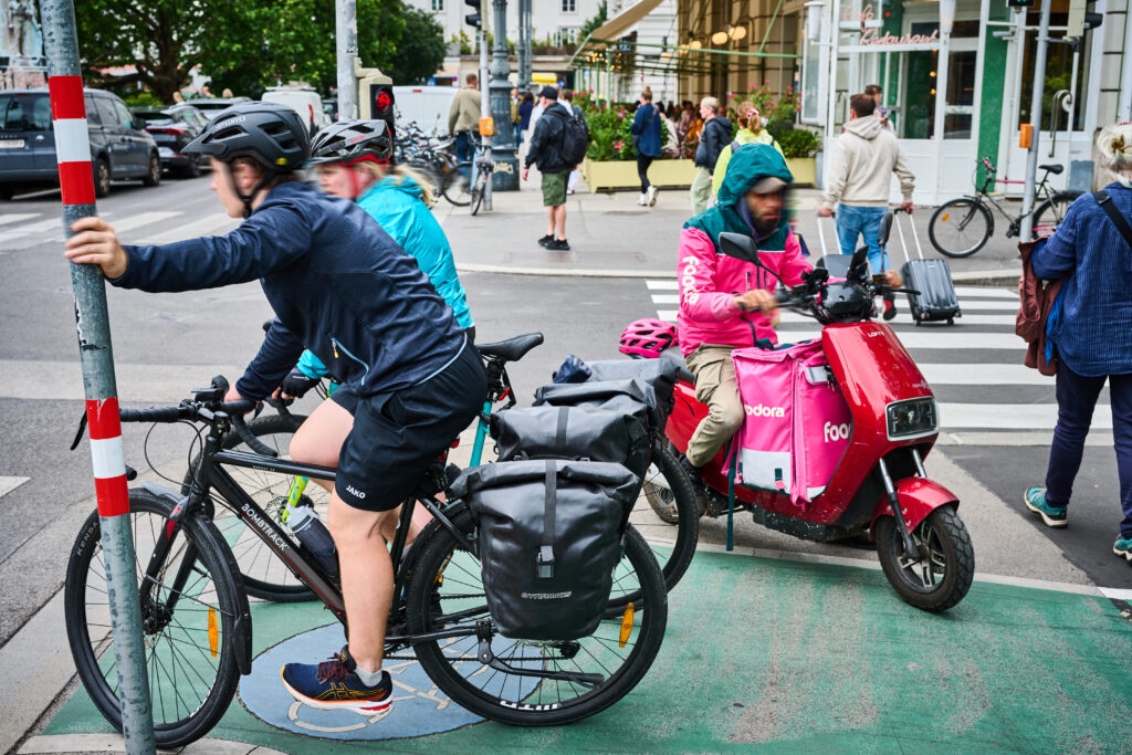Foodora-Fahrer in Wien