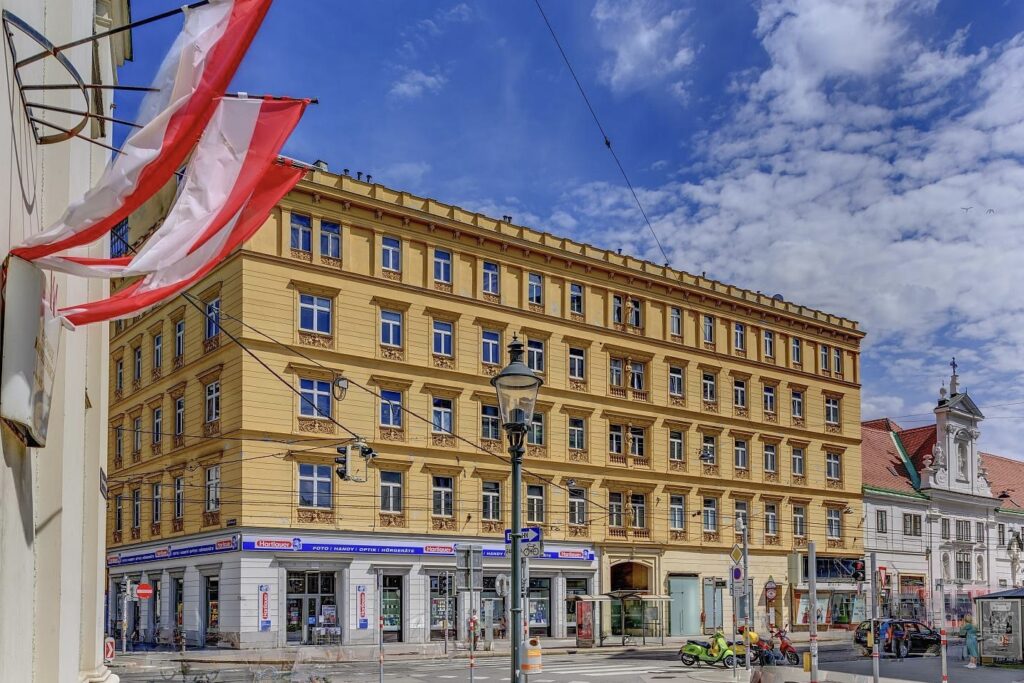 Das ehemalige Hotel National in der Taborstraße