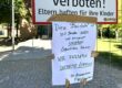 Protest gegen Sperre des Atelier Augarten